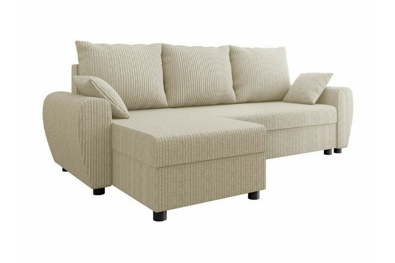 3-seters Hjørnesovesofa Fionara - Beige - Hjørnesovesofa