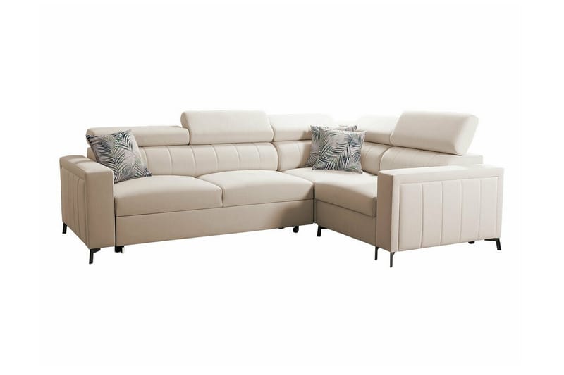 3-seters Hjørnesovesofa Galbally - Beige - Hjørnesovesofa