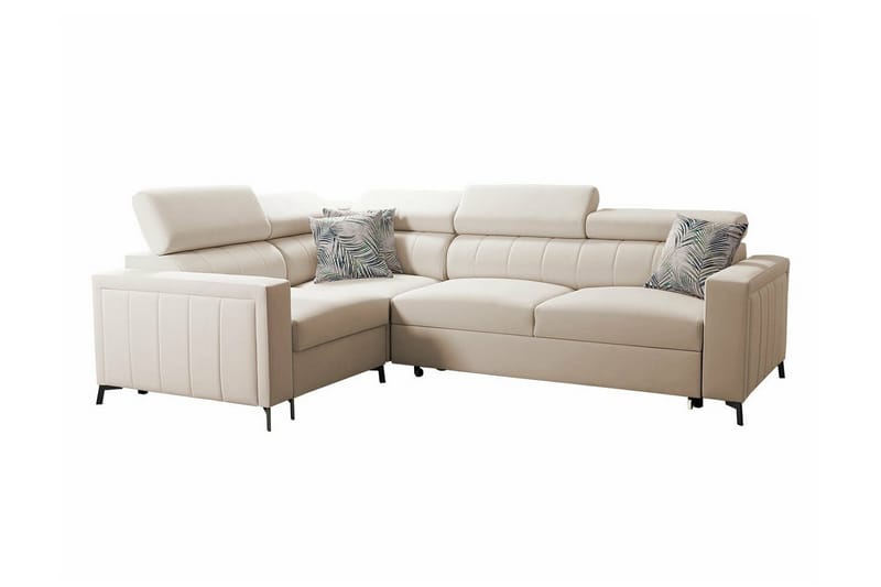 3-seters Hjørnesovesofa Galbally - Beige - Hjørnesovesofa