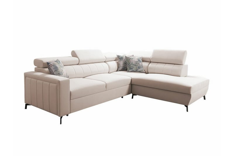 3-seters Hjørnesovesofa Galbally - Beige - Hjørnesovesofa