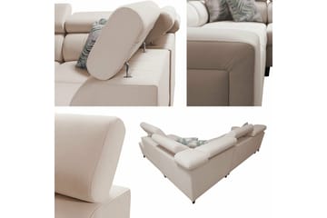 3-seters Hjørnesovesofa Galbally - Lysegrå - Møbler - Sofaer - Sovesofaer - Langsgående sovesofa