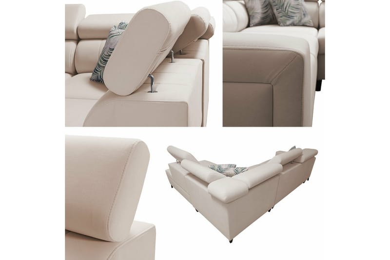 3-seters Hjørnesovesofa Galbally - Mørkebrun - Møbler - Sofaer - Sovesofaer - Langsgående sovesofa