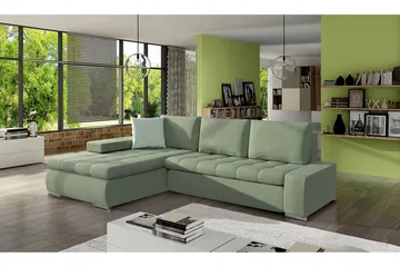 3-seters Hjørnesovesofa - Grønn - Møbler - Sofaer - Sovesofaer - Sovesofa divan