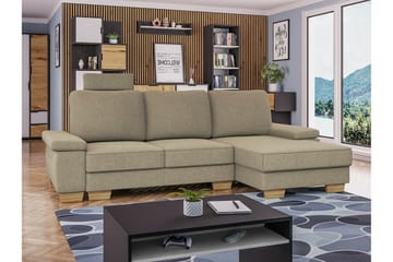 3-seters Hjørnesovesofa Graystone - Beige - Møbler - Sofaer - Sovesofaer - Hjørnesovesofa
