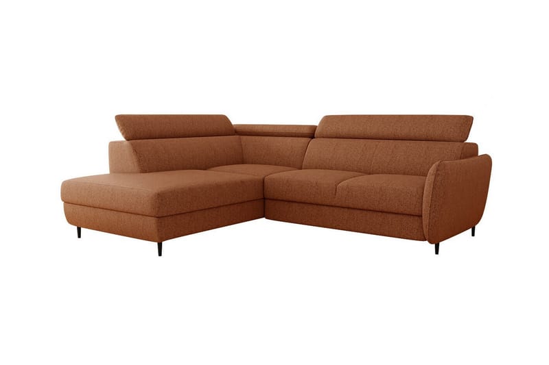 3-seters Hjørnesovesofa Graystone - Oransje - Møbler - Sofaer - Sovesofaer - Langsgående sovesofa