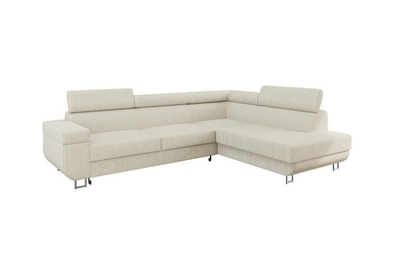 3-seters Hjørnesovesofa Kintore - Beige - Hjørnesovesofa