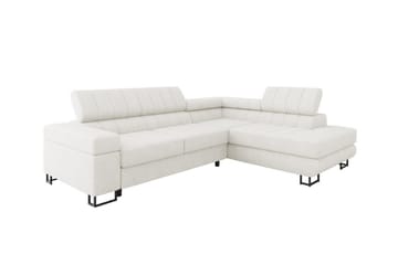 3-seters Hjørnesovesofa Kintore - Hvit - Møbler - Sofaer - Sovesofaer - Hjørnesovesofa
