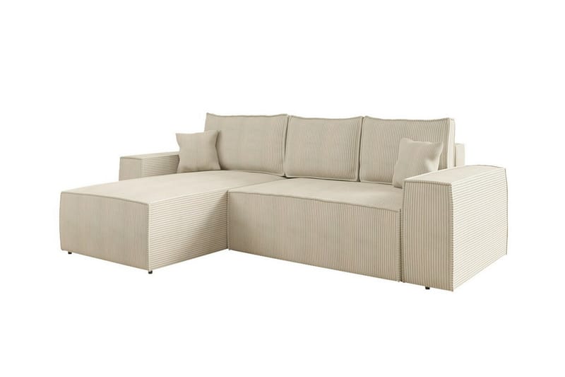 3-seters Hjørnesovesofa Knocklong - Cream - Hjørnesovesofa