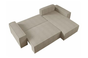3-seters Hjørnesovesofa Knocklong - Rosa - Møbler - Sofaer - Sovesofaer - Hjørnesovesofa