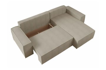 3-seters Hjørnesovesofa Knocklong - Rosa - Møbler - Sofaer - Sovesofaer - Hjørnesovesofa