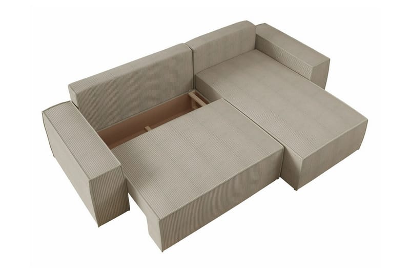 3-seters Hjørnesovesofa Knocklong - Rosa - Møbler - Sofaer - Sovesofaer - Hjørnesovesofa