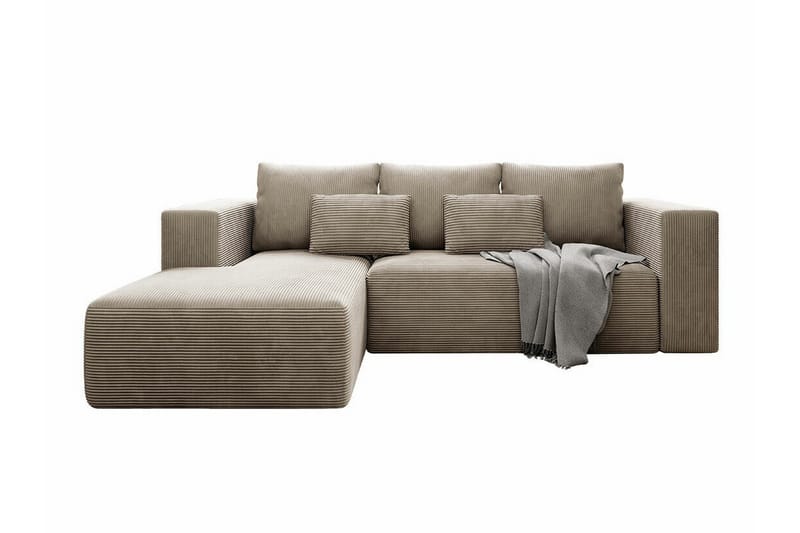 3-seters Hjørnesovesofa Listowel - Beige - Hjørnesovesofa