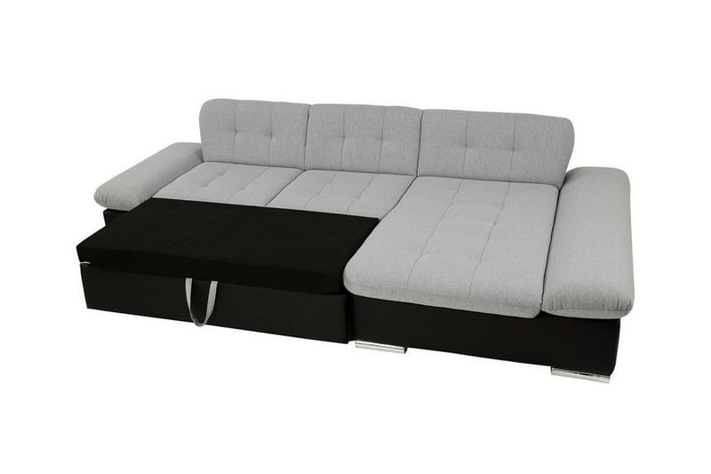 3-seters Hjørnesovesofa Lomux - Mørk Beige/Mocca - Møbler - Sofaer - Sovesofaer - Langsgående sovesofa