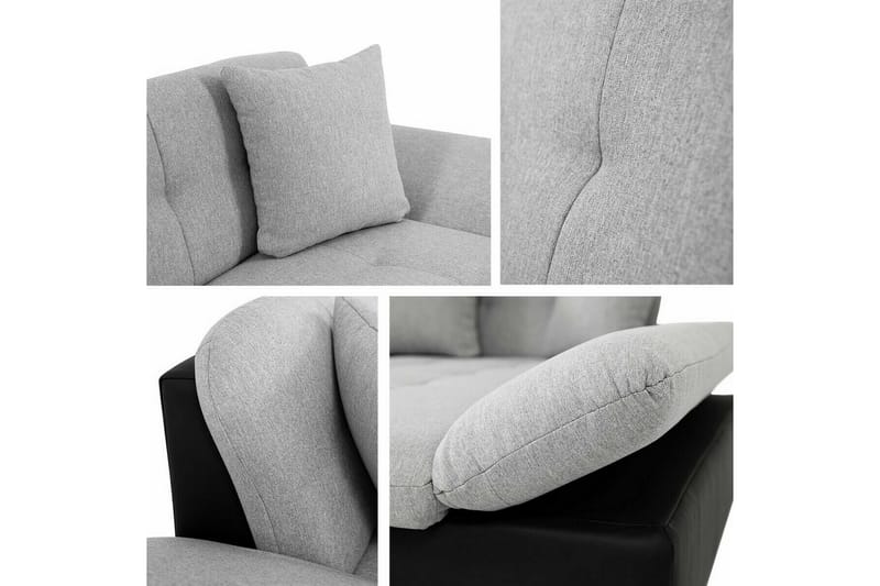 3-seters Hjørnesovesofa Lomux - Mørk Beige/Mocca - Møbler - Sofaer - Sovesofaer - Langsgående sovesofa