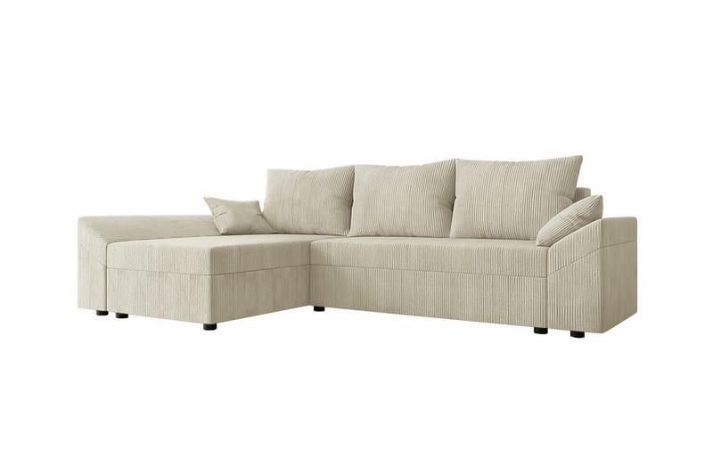 3-seters Hjørnesovesofa Midfeld - Beige - Hjørnesovesofa