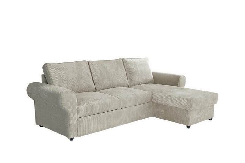 3-seters Hjørnesovesofa Midfeld - Beige - Hjørnesovesofa