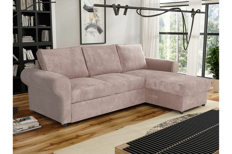 3-seters Hjørnesovesofa Midfeld - Beige - Hjørnesovesofa