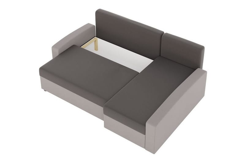 3-seters Hjørnesovesofa Midfeld - Beige/Brun - Hjørnesovesofa