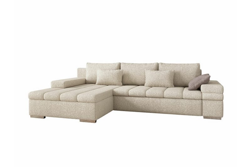 3-seters Hjørnesovesofa Naoma - Beige - Hjørnesovesofa