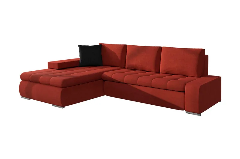 3-seters Hjørnesovesofa, Rød