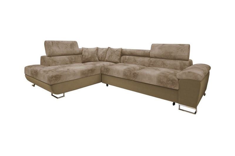 3-seters Hjørnesovesofa Reginia - Brun/Beige - Hjørnesovesofa