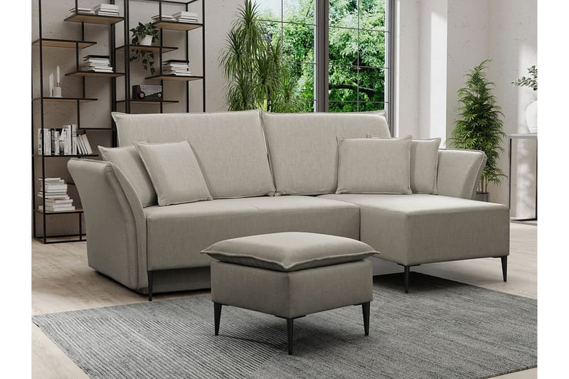 3-seters Hjørnesovesofa Staffin - Beige - Hjørnesovesofa