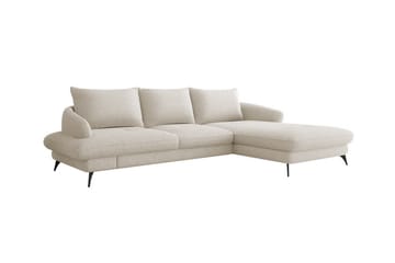 3-seters Hjørnesovesofa Telford - Beige - Møbler - Sofaer - Sovesofaer - Hjørnesovesofa