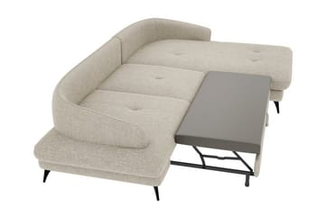 3-seters Hjørnesovesofa Telford - Beige - Møbler - Sofaer - Sovesofaer - Hjørnesovesofa