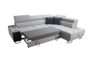 3-seters Hjørnesovesofa Torretta Høyre - Hvit - Møbler - Sofaer - Sovesofaer - Hjørnesovesofa