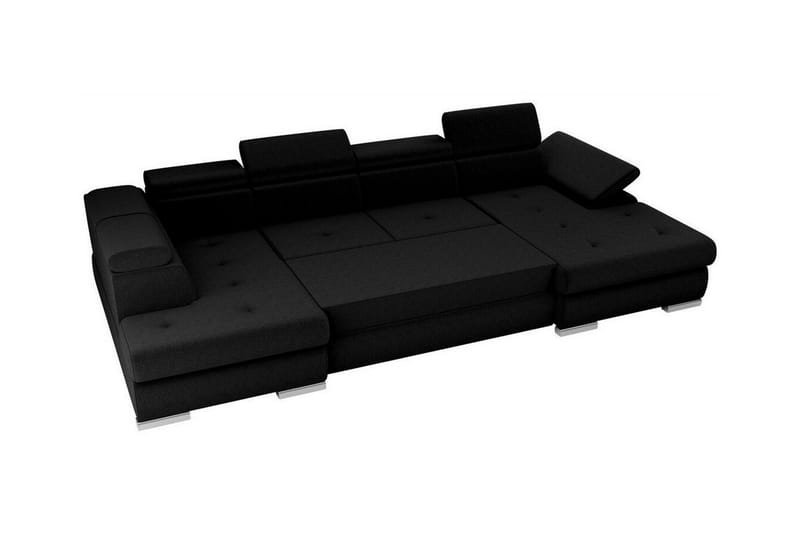 4-seters Hjørnesovesofa Abbeyfield - Mørkegrå - Møbler - Sofaer - Sovesofaer - Hjørnesovesofa