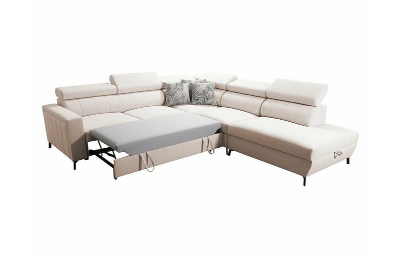 4-seters Hjørnesovesofa Galbally - Beige - Hjørnesovesofa