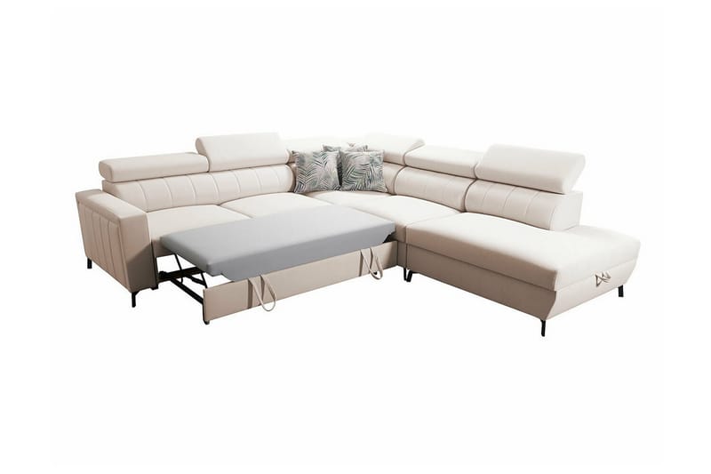 4-seters Hjørnesovesofa Galbally - Beige - Hjørnesovesofa