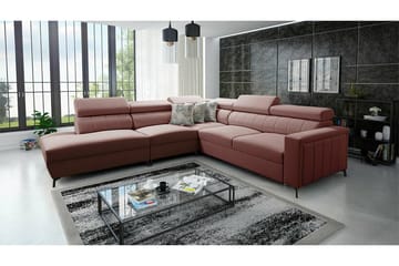 4-seters Hjørnesovesofa Galbally - Lyse brun - Møbler - Sofaer - Sovesofaer - Langsgående sovesofa