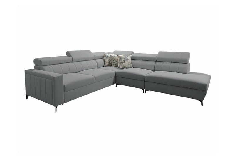 4-seters Hjørnesovesofa Galbally - Lysegrå - Møbler - Sofaer - Sovesofaer - Langsgående sovesofa
