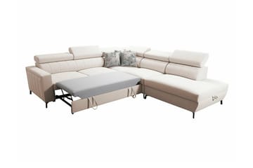 4-seters Hjørnesovesofa Galbally - Lysegrå - Møbler - Sofaer - Sovesofaer - Langsgående sovesofa