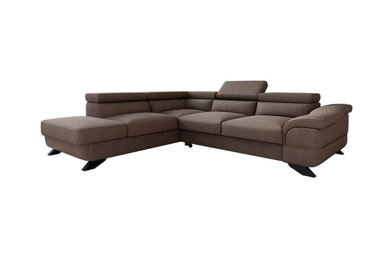 4-seters Hjørnesovesofa Graystone - Brun - Møbler - Sofaer - Sovesofaer - Langsgående sovesofa