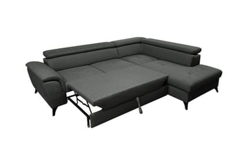 4-seters Hjørnesovesofa Graystone - Mørkegrå - Møbler - Sofaer - Sovesofaer - Langsgående sovesofa