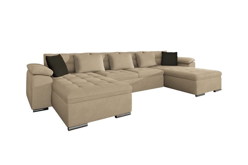 4-seters Hjørnesovesofa Kintore - Beige - Hjørnesovesofa