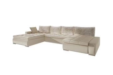 4-seters Hjørnesovesofa Kintore - Beige - Møbler - Sofaer - Sovesofaer - Hjørnesovesofa