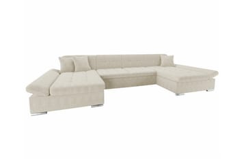 4-seters Hjørnesovesofa Kintore - Beige - Møbler - Sofaer - Sovesofaer - U sovesofa