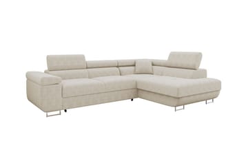 4-seters Hjørnesovesofa Kintore - Beige - Møbler - Sofaer - Sovesofaer - Langsgående sovesofa