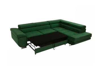 4-seters Hjørnesovesofa Kintore - Beige/Rosa - Møbler - Sofaer - Sovesofaer - Langsgående sovesofa