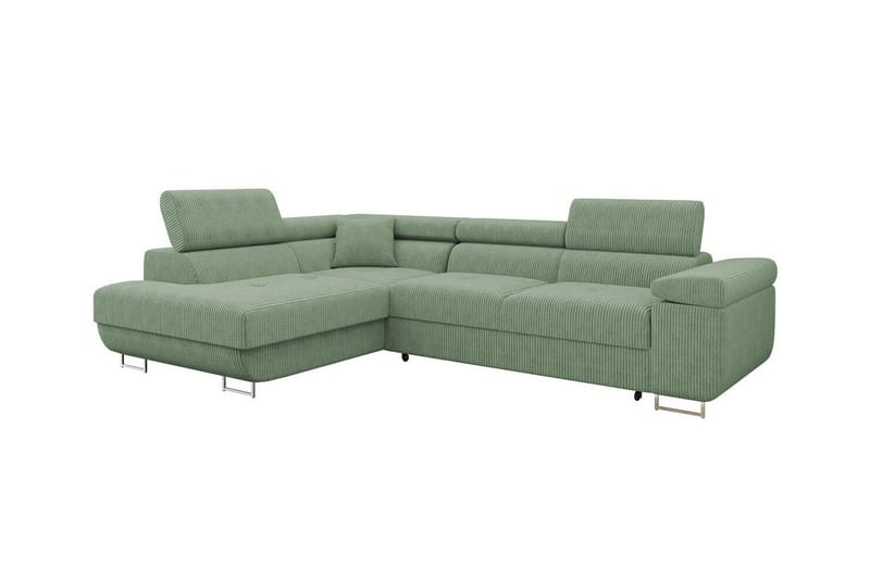 4-seters Hjørnesovesofa Kintore - Lysegrønn/Grønn/Mynte - Møbler - Sofaer - Sovesofaer - Langsgående sovesofa