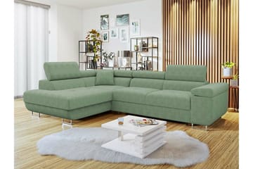 4-seters Hjørnesovesofa Kintore - Lysegrønn/Grønn/Mynte - Møbler - Sofaer - Sovesofaer - Langsgående sovesofa