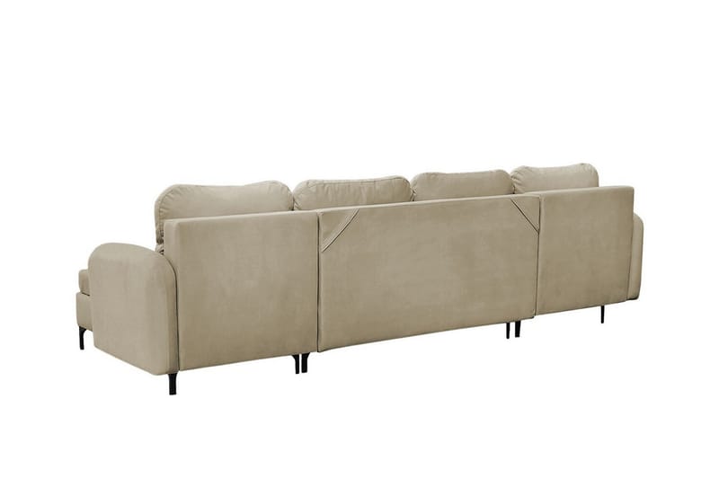 4-seters Hjørnesovesofa Knocklong - Beige - Hjørnesovesofa