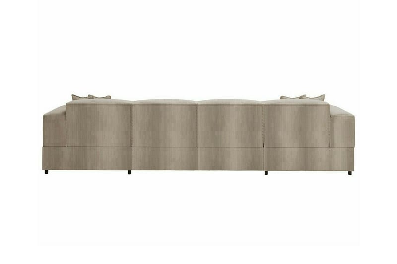 4-seters Hjørnesovesofa Knocklong - Beige - Møbler - Sofaer - Sovesofaer - Hjørnesovesofa