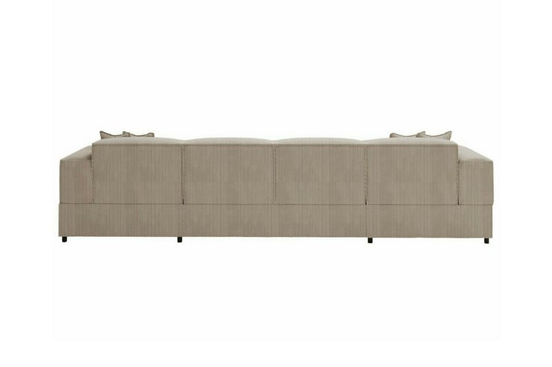 4-seters Hjørnesovesofa Knocklong - Beige - Hjørnesovesofa