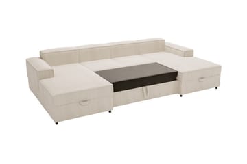 4-seters Hjørnesovesofa Knocklong - Beige - Møbler - Sofaer - Sovesofaer - Hjørnesovesofa