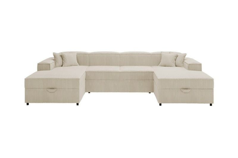 4-seters Hjørnesovesofa Knocklong - Beige/Lys Beige - Hjørnesovesofa