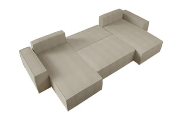 4-seters Hjørnesovesofa Knocklong - Svart - Møbler - Sofaer - Sovesofaer - Hjørnesovesofa